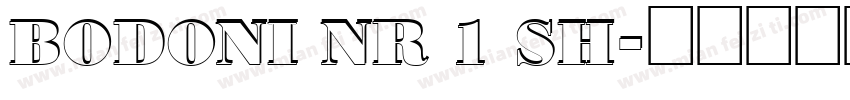 Bodoni Nr 1 SH字体转换